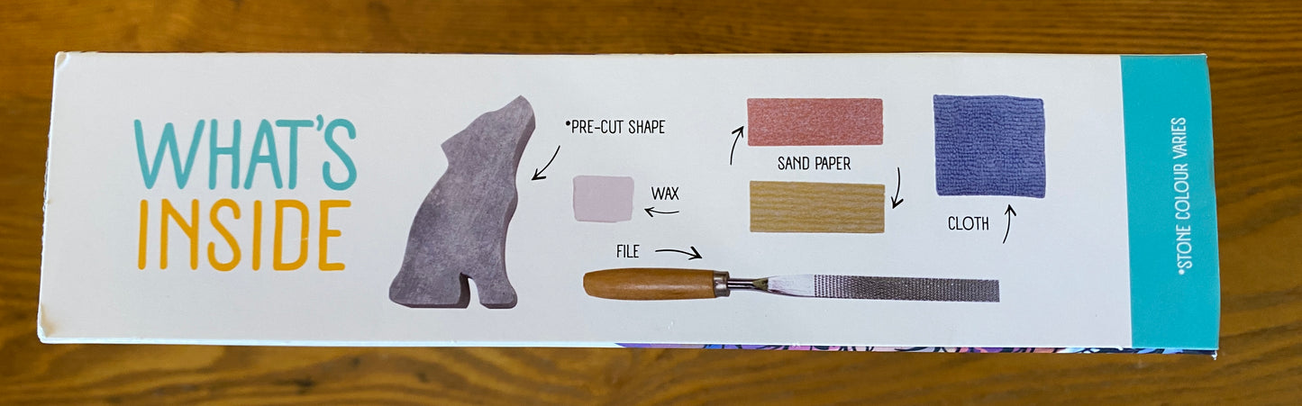 Soapstone Carving Kit - Wolf
