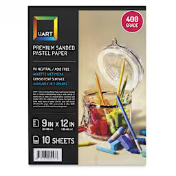 UArt Sanded Pastel Paper - 400 grit, Beige, 9x12