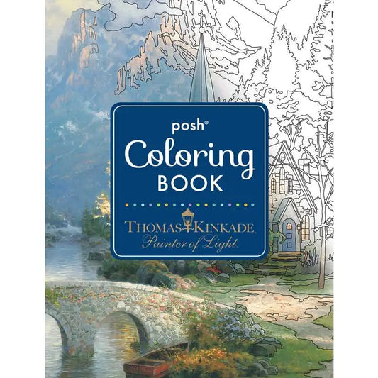 Thomas Kinkade Designs For Inspiration & Relaxation Coloring Book