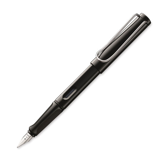 Black Safari Fountain Pen, Med Nib