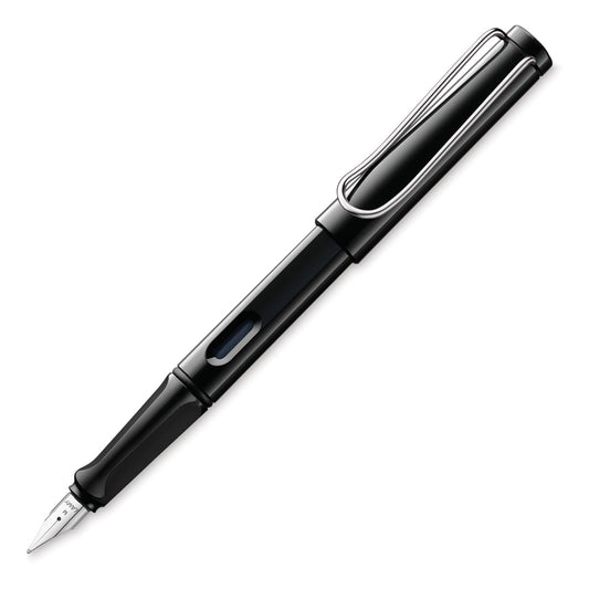 Black Safari Fountain Pen, Fine Nib