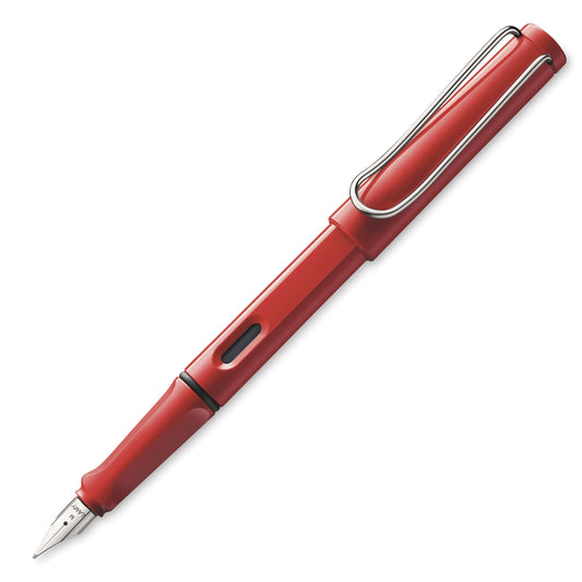 Red Safari Fountain Pen - Left Handed Nib