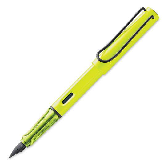 Neon Yellow Safari Fountain Pen, Med Nib