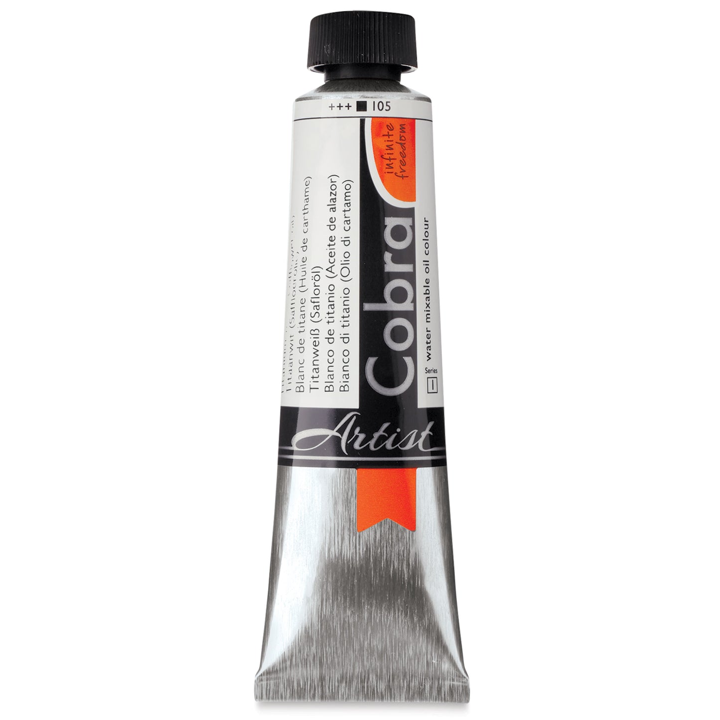 Titanium White (Safflower) - Cobra Water Mixable Oil Paint, 40ml