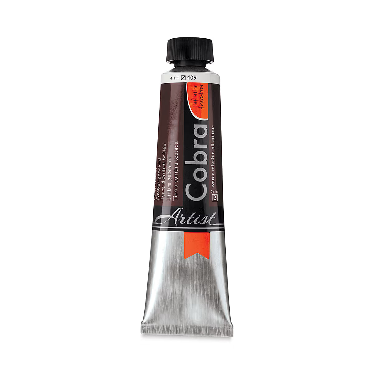 Burnt Umber - Cobra Water Mixable Oil Paint, 40ml