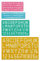 Lettering Stencil; set of 4