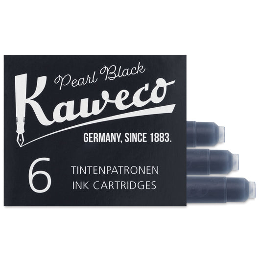 Kaweco Ink Cartridges - Black, Pkg of 6