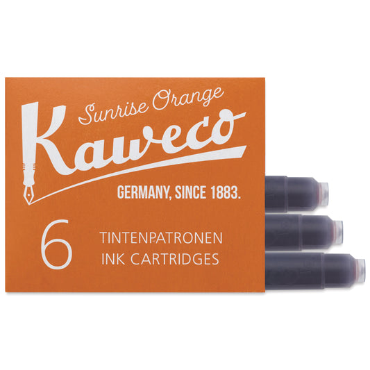 Kaweco Ink Cartridges - Sun Orange, Pkg of 6