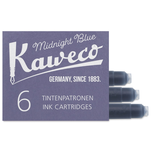 Kaweco Ink Cartridges - Midnight Blue, Pkg of 6