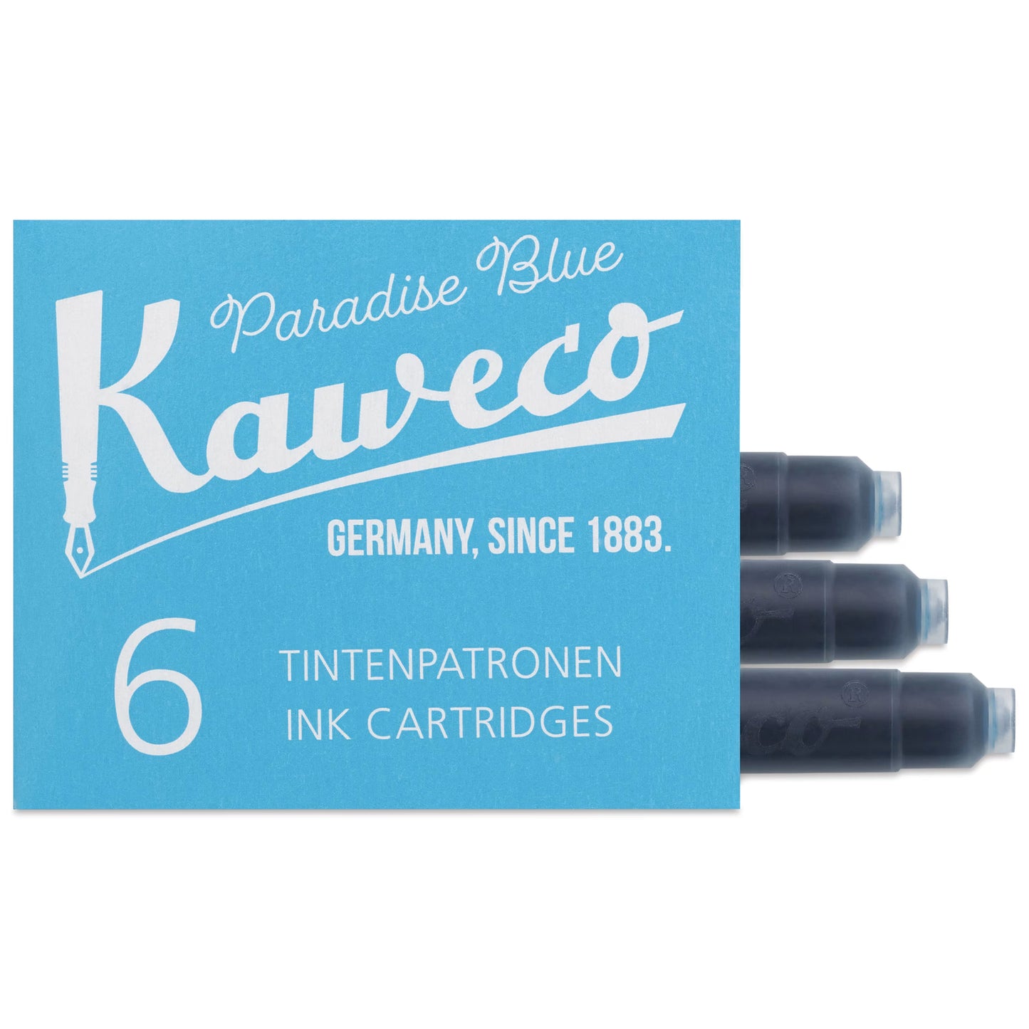 Kaweco Ink Cartridges - Paradise, Pkg of 6