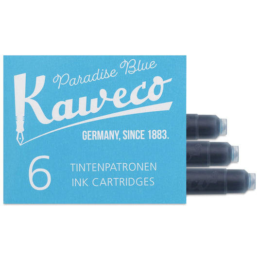 Kaweco Ink Cartridges - Paradise, Pkg of 6