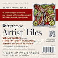 Watercolor Artist Tile, 6"x6", 10 sheets