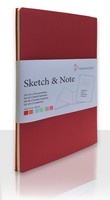 Sketch & Note Booklet, blank, 125 gsm, A6, 2-pack - reds