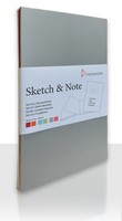 Sketch & Note Booklet, blank, 125 gsm, A6, 2-pack - grey & pink