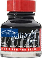 Black Matte Calligraphy Ink W&N (30ml)