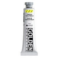 Cadmium Yellow Medium Golden Heavy Body Acrylic, 2oz