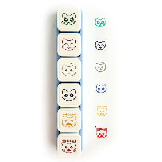 Moody Cats - Push Button Stamps