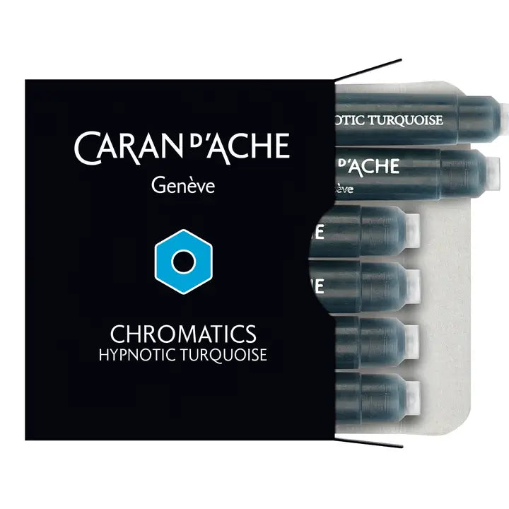 Caran D'Ache Chromatics Ink Cartridge - Hypnotic Turquoise