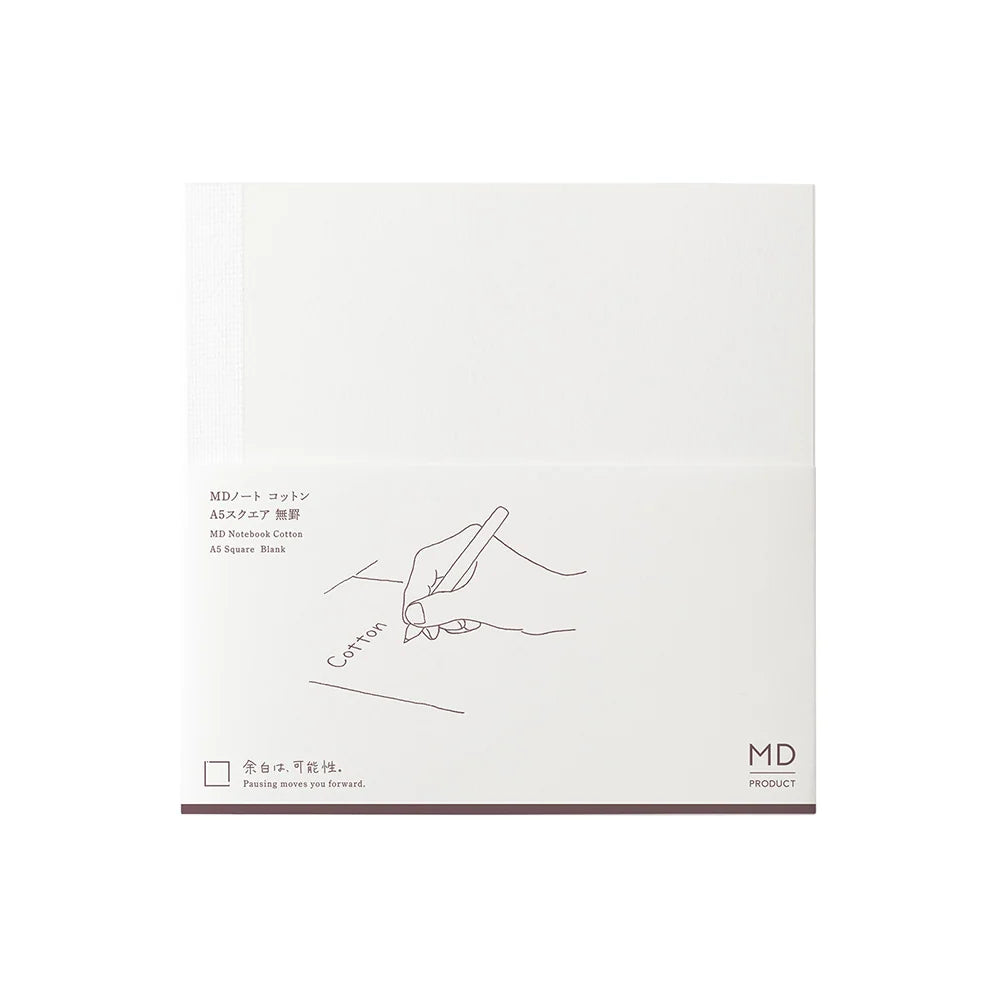 MD Cotton A5 Square Notebook (Blank)