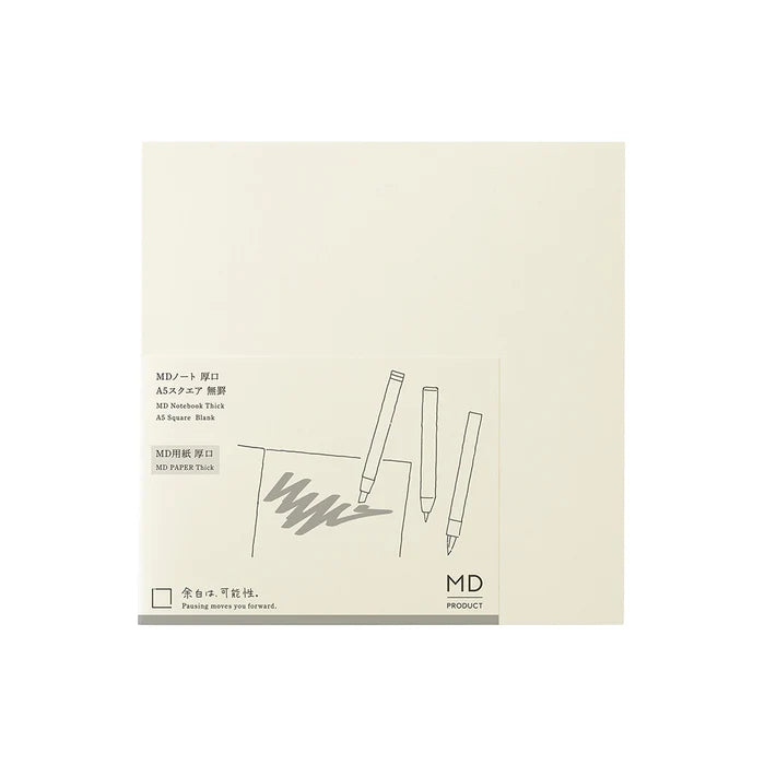 MD Notebook A5 Square Thick Blank A