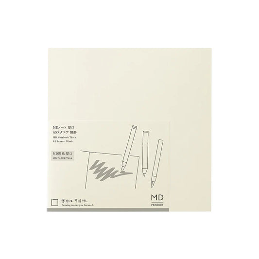 MD Notebook A5 Square Thick Blank A
