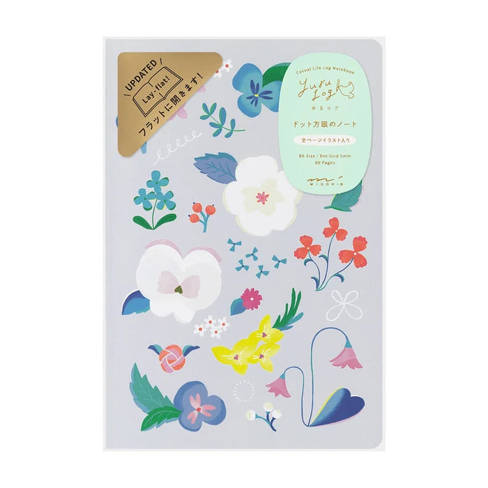 Floral - Yuru Log Notebook B6