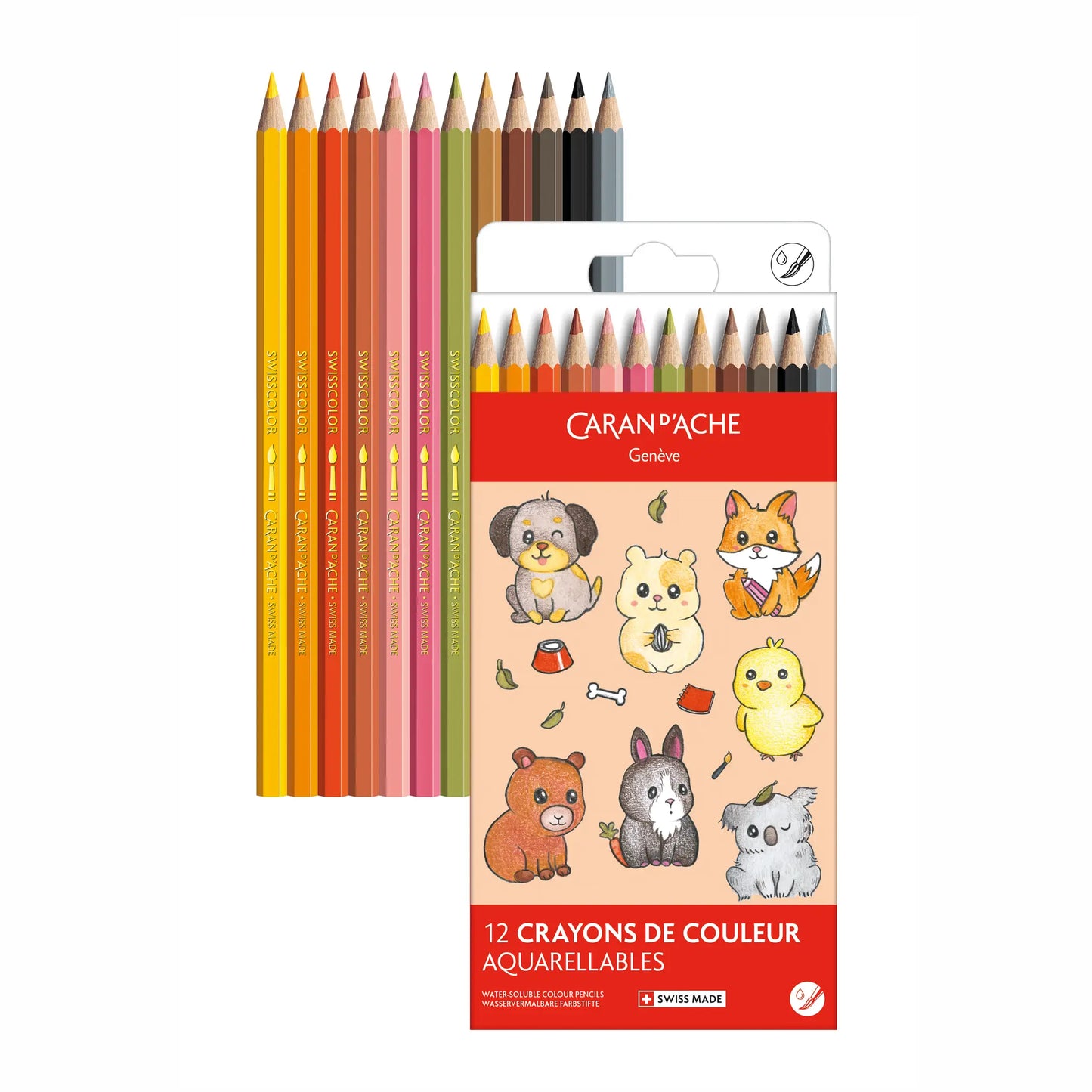 Kawaii Cuties Colored Pencils (water soluble), set of 12
