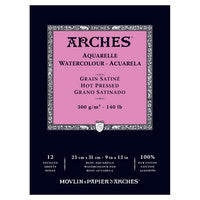Arches Hot Press Pad (140lb); 9x12