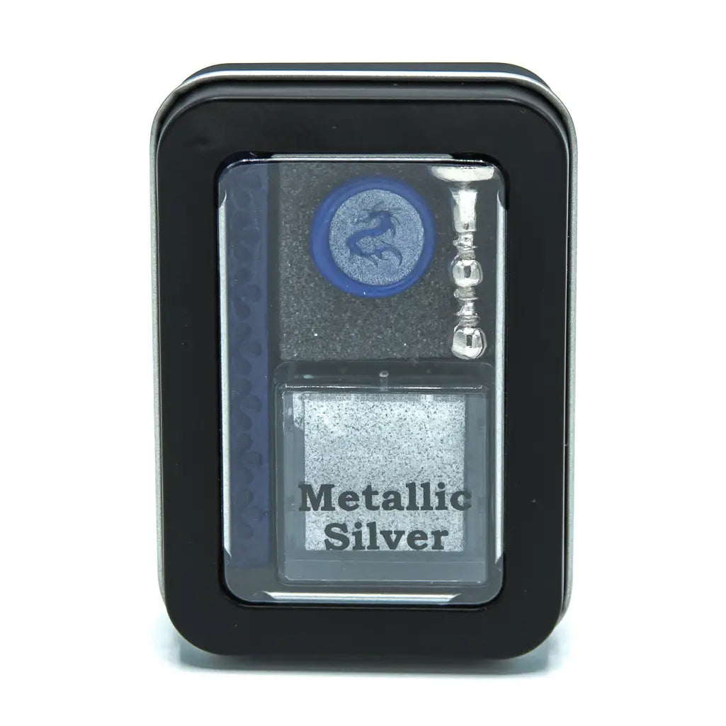 Blue Dragon w Silver - Wax & Ink Sealing Kit