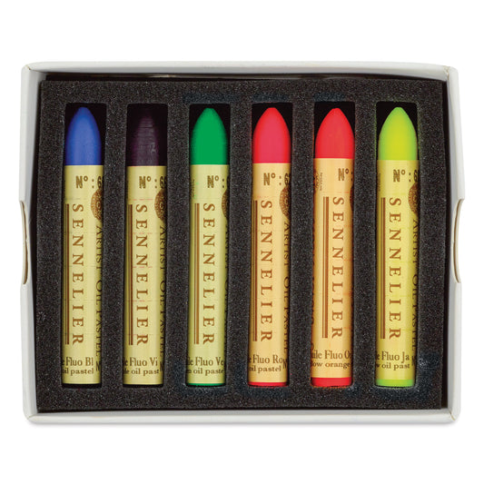 Fluorescents Sennelier Oil Pastel (set of 6)