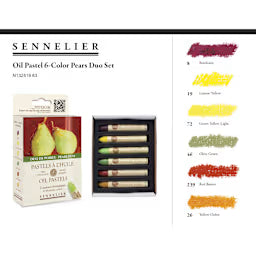 Sennelier Oil Pastel - Pears Duo (set of 6)