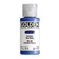 Cerulean Blue Deep; Golden Fluid 1oz