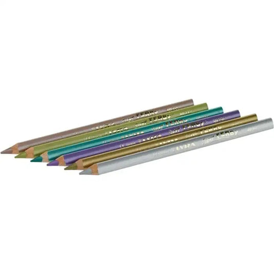 Lyra Giants Metallic Colored Pencils - 6 colors