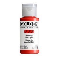 Napthol Red Light; Golden Fluid 1oz