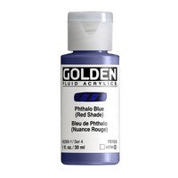 Phthalo Blue (Red shade); Golden Fluid 1oz
