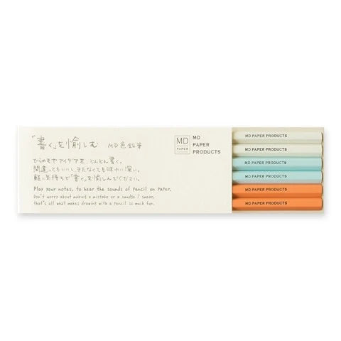 Midori Colored Pencil Set, set of 6