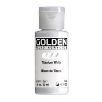 Titanium White; Golden Fluid 1oz