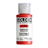 Cadmium Red medium; Golden Fluid 1oz