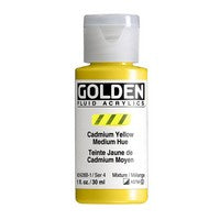 Cadmium Yellow Med; Golden Fluid 1oz