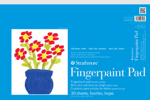 100 Series Fingerpaint Pad Tapebound 30 Sheet 12X18