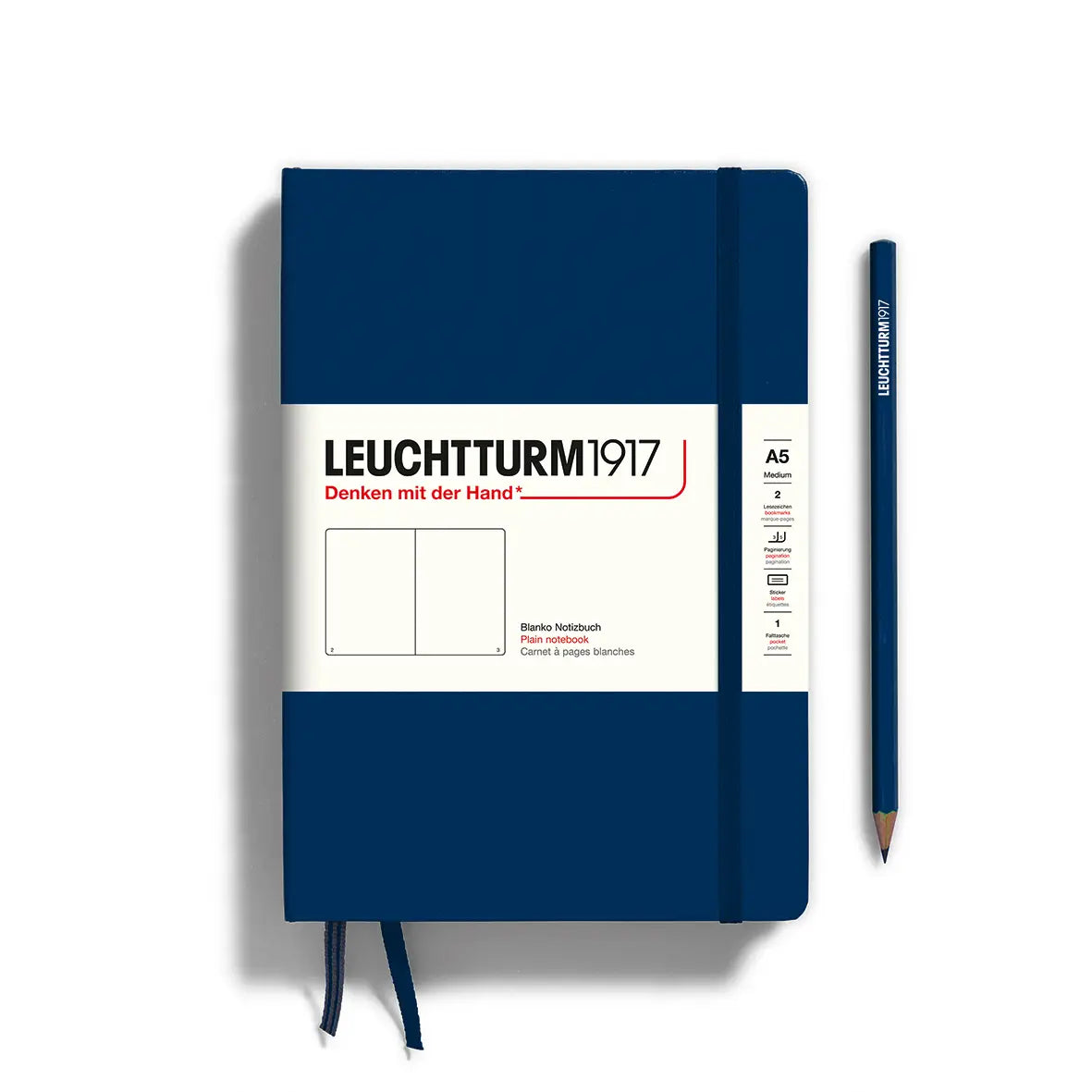 LEUCHTTURM1917 A5 Notebook Hard Cover (blank)