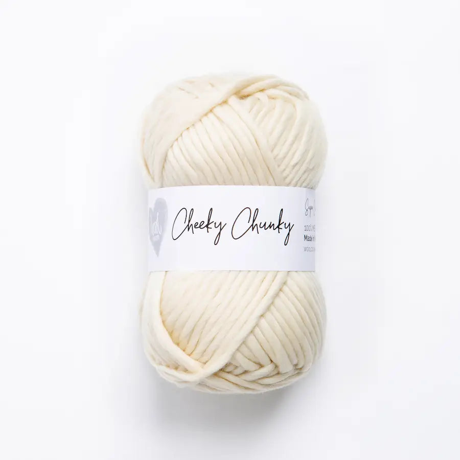 Cheeky Chunky Merino Wool Yarn - Cream