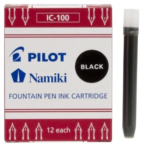 Black Pilot Namiki Ink Cartridges (12)