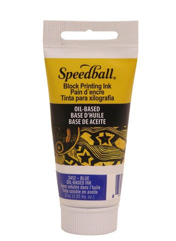 Oil Based Block Printing Ink Blue 1.25oz