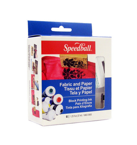 Fabric Block Printing Ink 6 Color Set