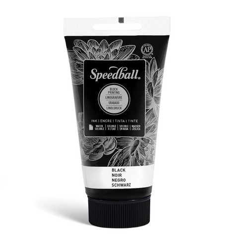 Water Soluble Block Printing Ink 2.5oz Black