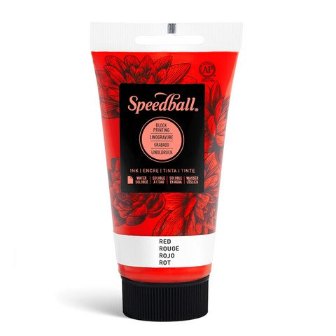 Water Soluble Block Printing Ink 2.5oz  Red