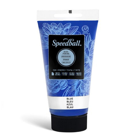 Water Soluble Block Printing Ink 2.5oz Blue