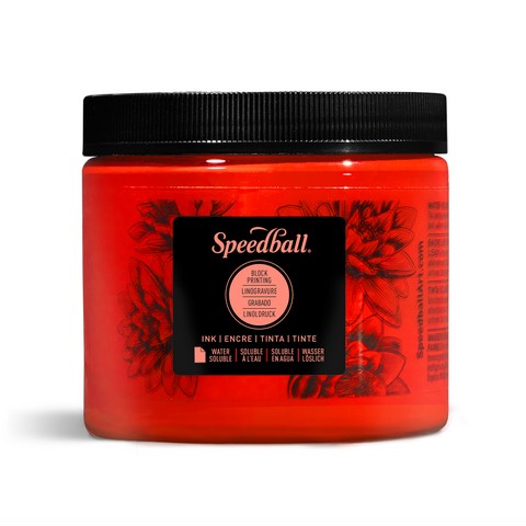 Water-Soluble Block Ink 16oz Red