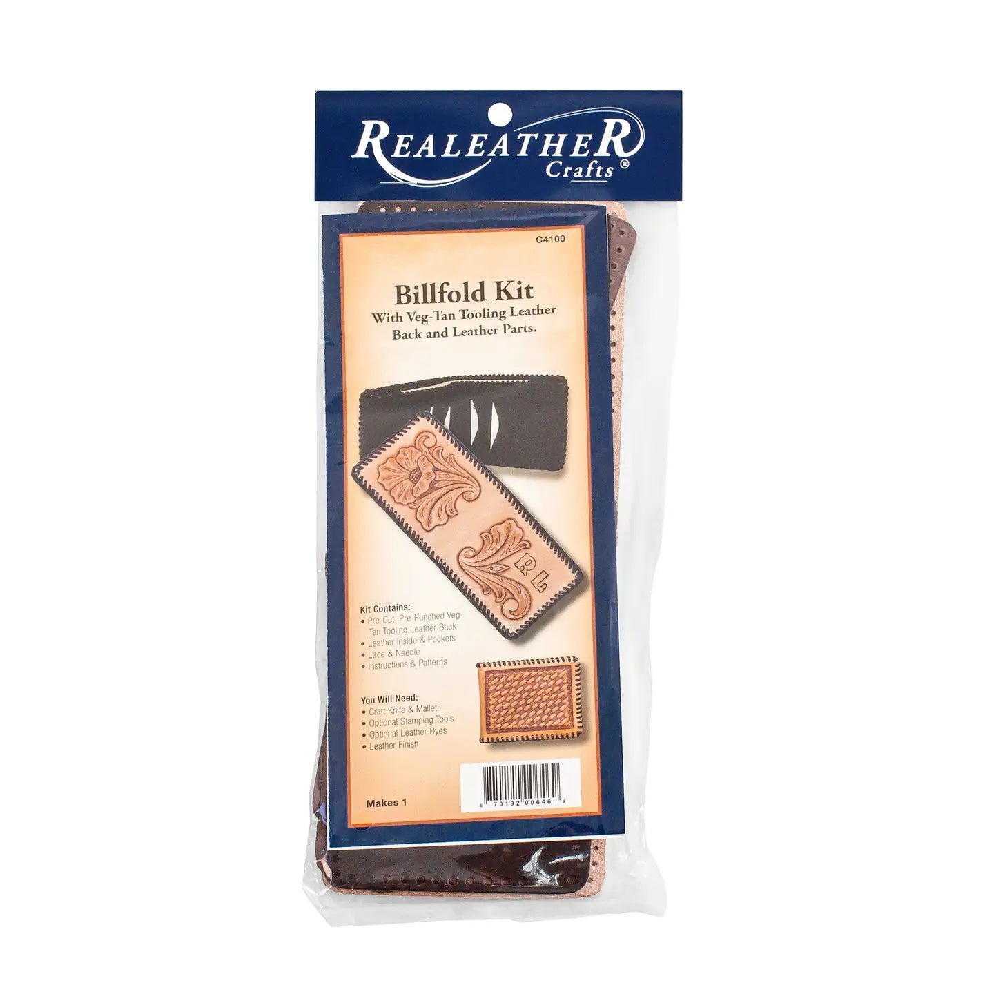 Basic Billfold Leather Kit